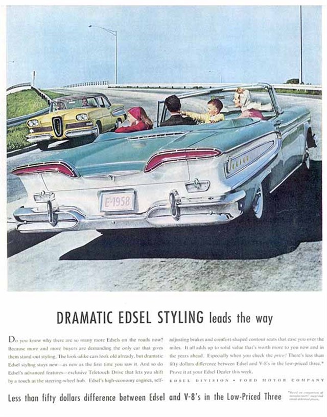 Ford Edsel 1958 #509 publicidad impresa
