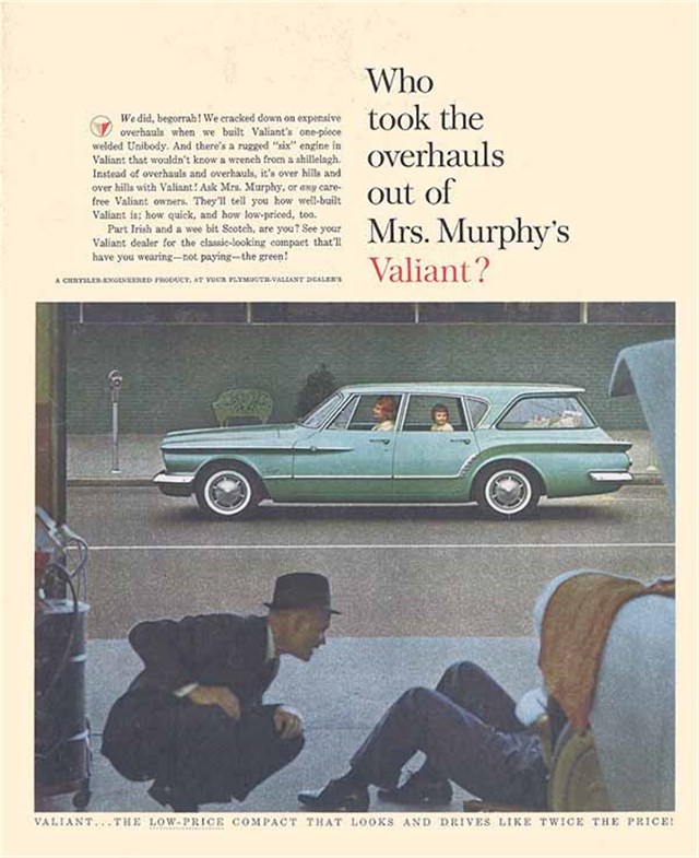Plymouth Valiant 1961 #591 publicidad impresa