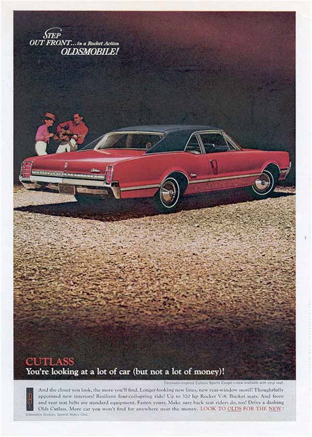 Oldsmobile Cutlass 1966 #791 publicidad impresa
