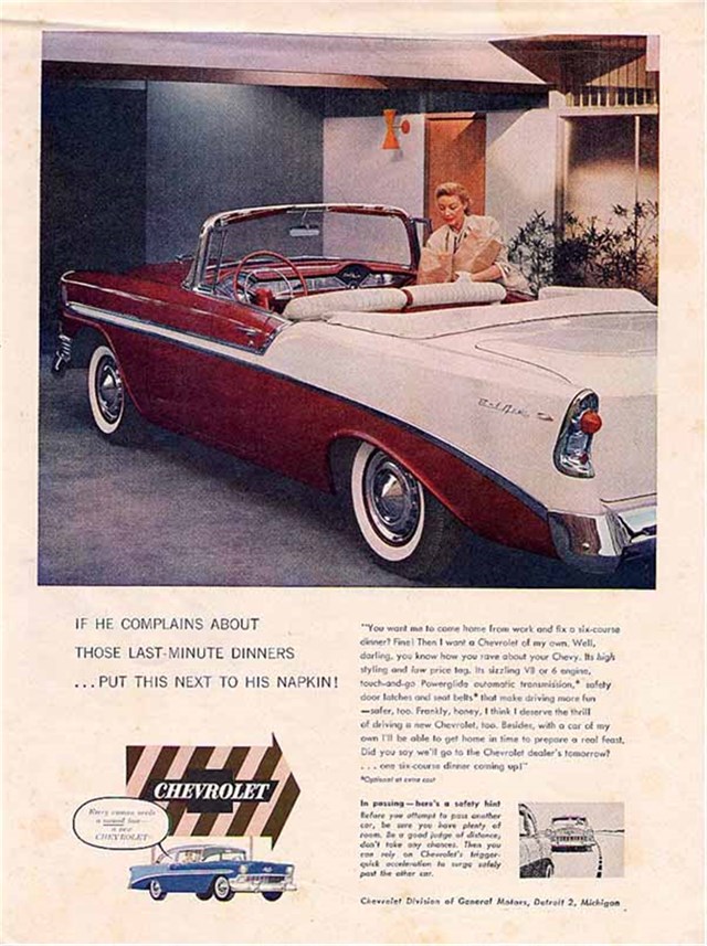 Chevrolet Bel Air 1956 #891 publicidad impresa