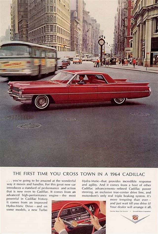 Cadillac de Ville 1964 #991 publicidad impresa
