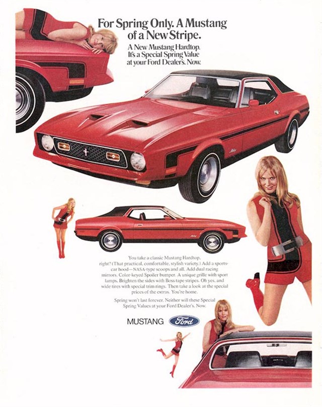Ford Mustang 1971 #1088 publicidad impresa
