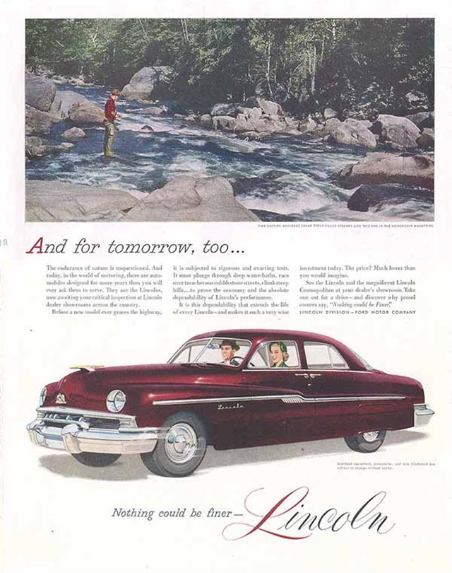 Lincoln Cosmopolitan 1951 #280 publicidad impresa