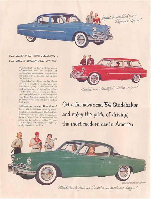 Studebaker Varios 1954 #480 publicidad impresa