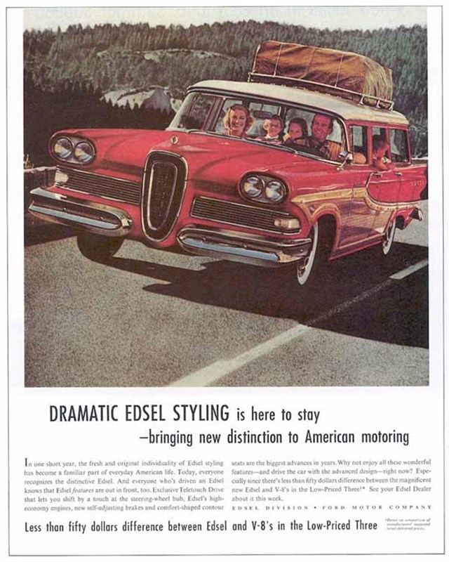 Ford Edsel 1958 #510 publicidad impresa