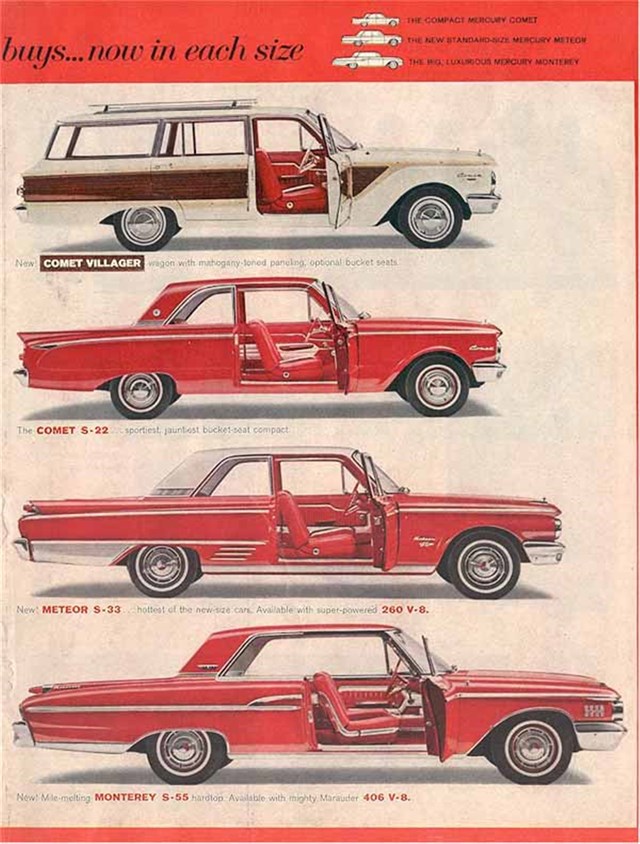 Mercury Varios 1962 #692 publicidad impresa