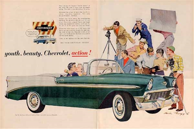 Chevrolet Bel Air 1956 #892 publicidad impresa