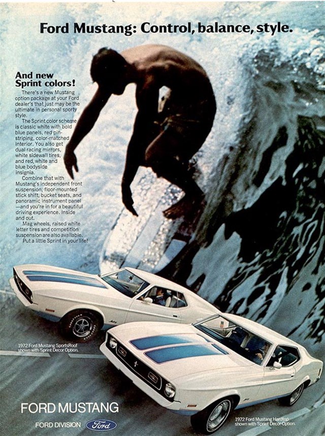 Ford Mustang 1972 #1089 publicidad impresa