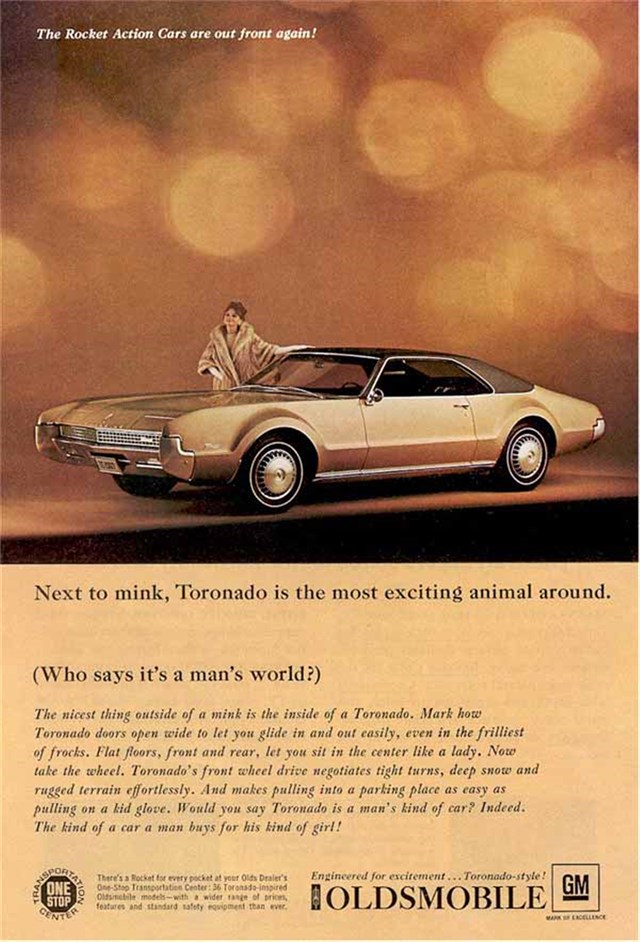 Oldsmobile Toronado 1967 #793 publicidad impresa