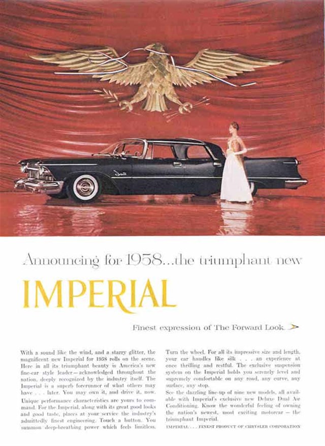 Chrysler Imperial 1958 #512 publicidad impresa