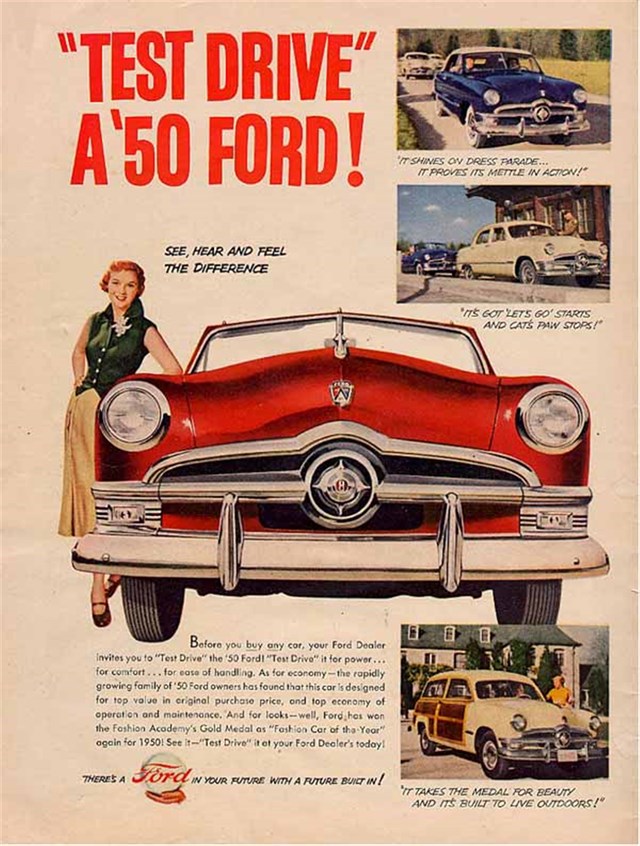 Ford Varios 1950 #186 publicidad impresa