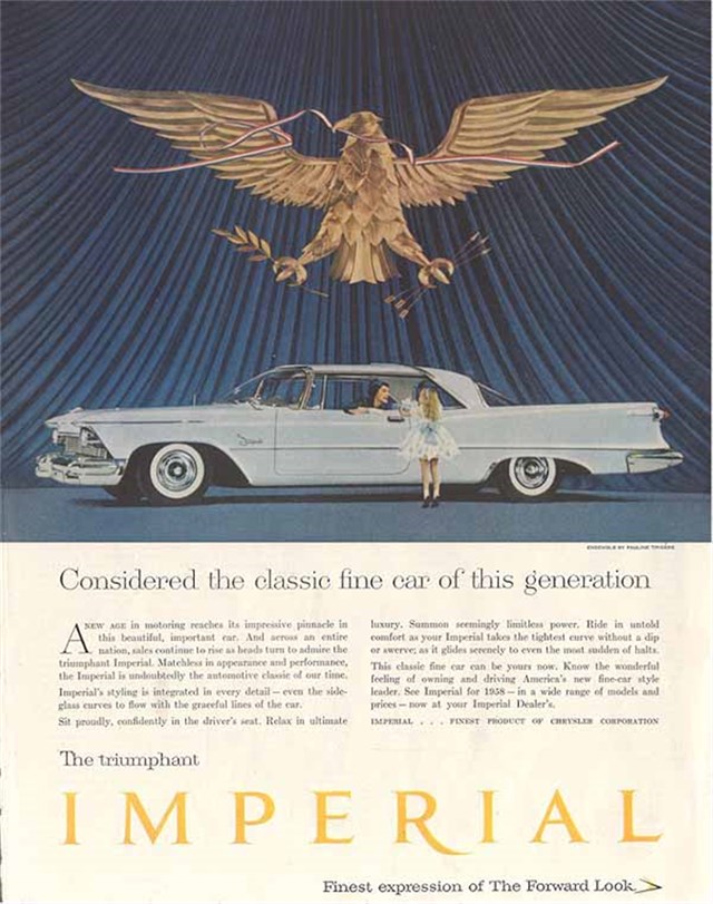 Chrysler Imperial 1958 #513 publicidad impresa