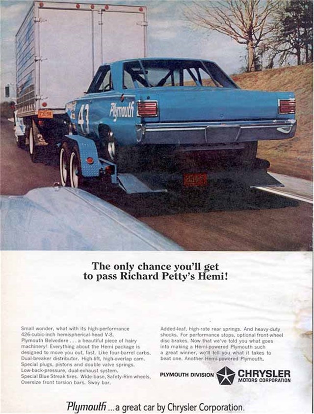 Plymouth Belvedere 1966 #795 publicidad impresa
