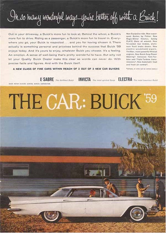 Buick Varios 1959 #484 publicidad impresa