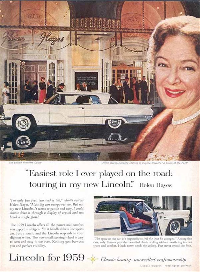 Lincoln Premiere 1959 #514 publicidad impresa