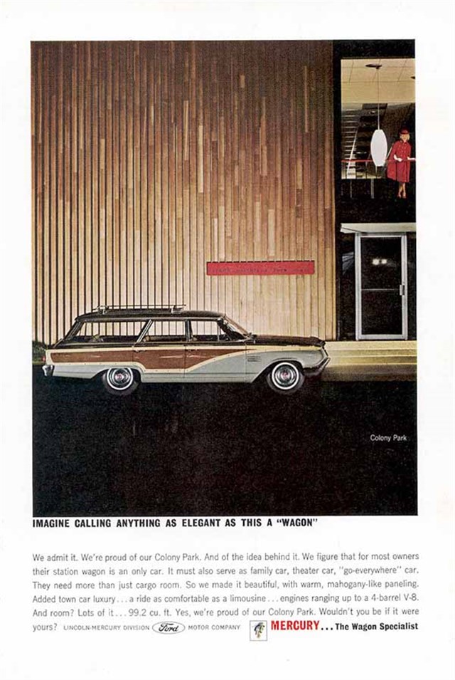 Mercury Colony Park 1964 #696 publicidad impresa