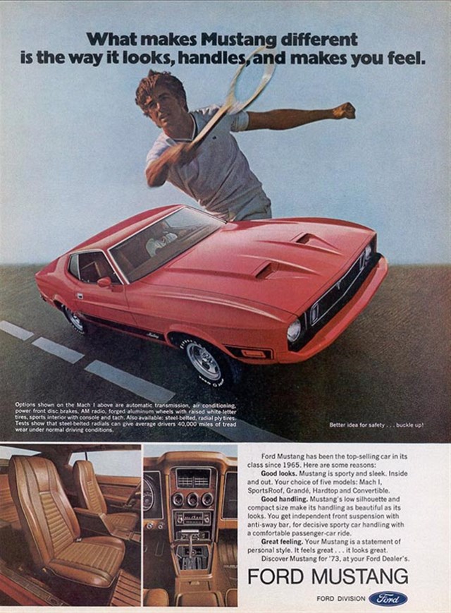 Ford Mustang 1973 #1093 publicidad impresa