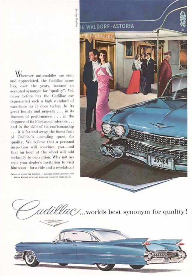 Cadillac Serie 62 1959 #485 publicidad impresa