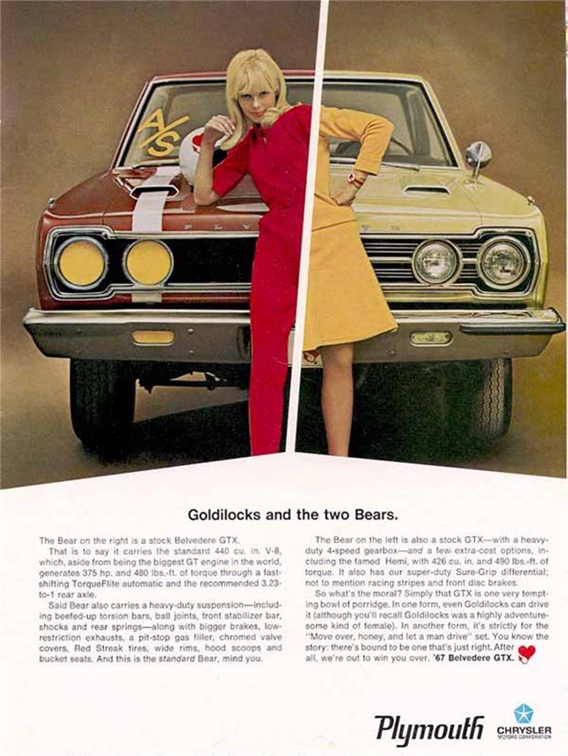 Plymouth Belvedere 1967 #797 publicidad impresa