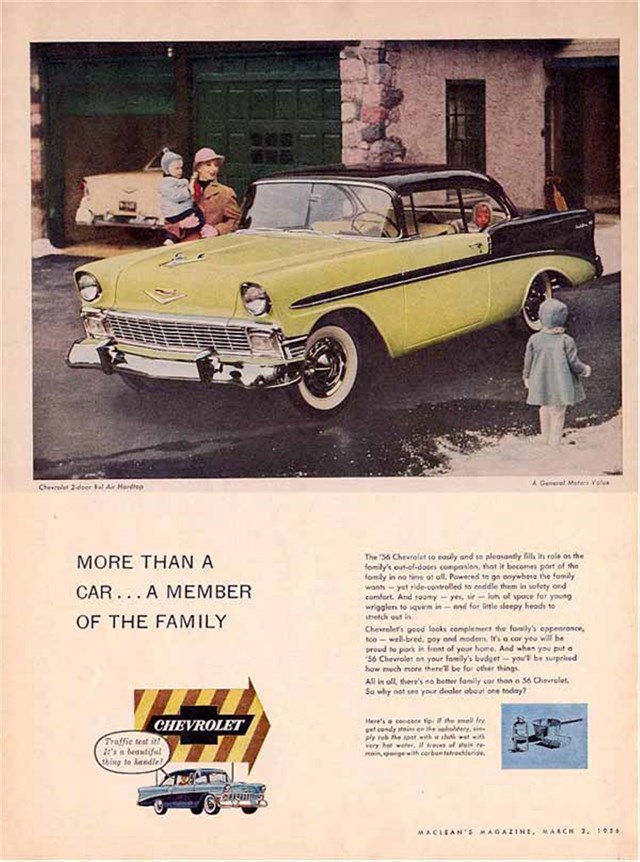 Chevrolet Bel Air 1956 #897 publicidad impresa