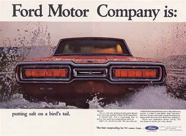 Ford Thunderbird 1965 #997 publicidad impresa