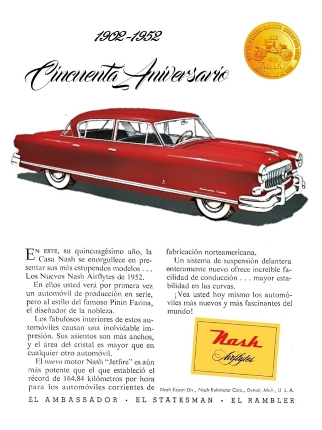 Advertising of Nash Ambassador 1952 #1266