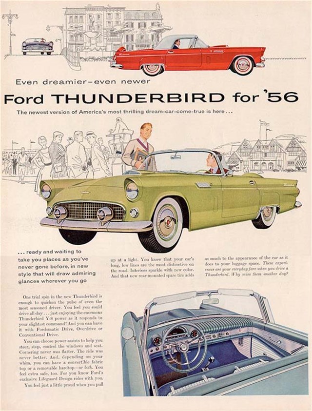 Ford Thunderbird 1956 #12 publicidad impresa