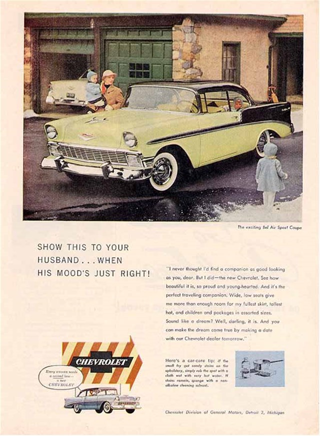 Chevrolet Bel Air 1956 #898 publicidad impresa
