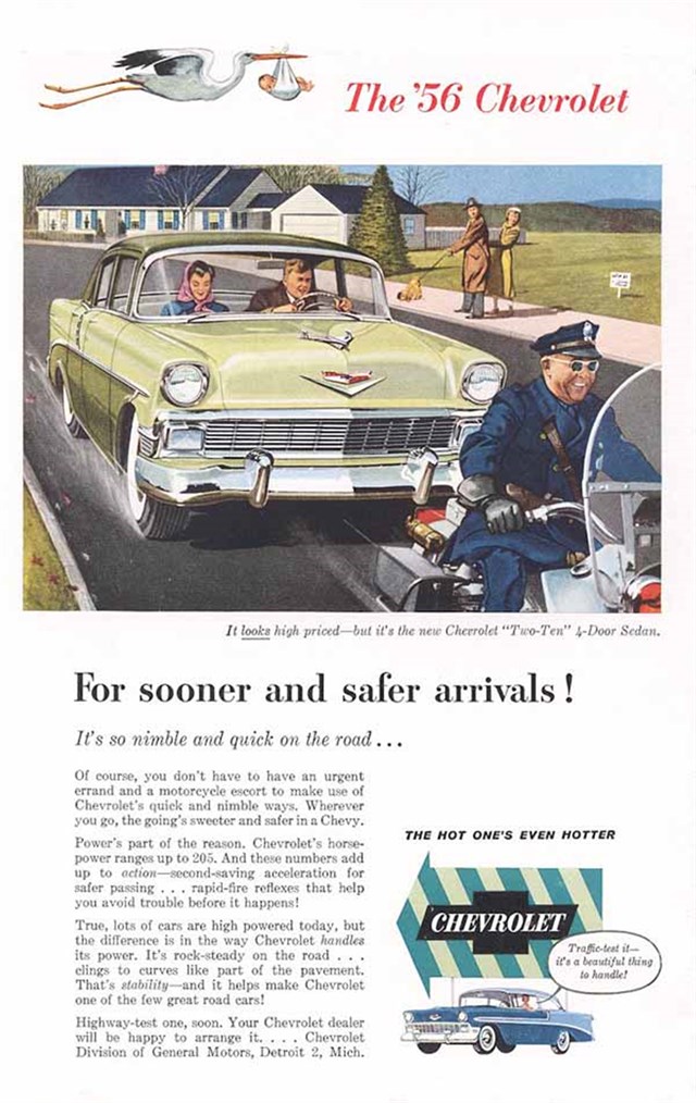 Chevrolet 210 1956 #387 publicidad impresa