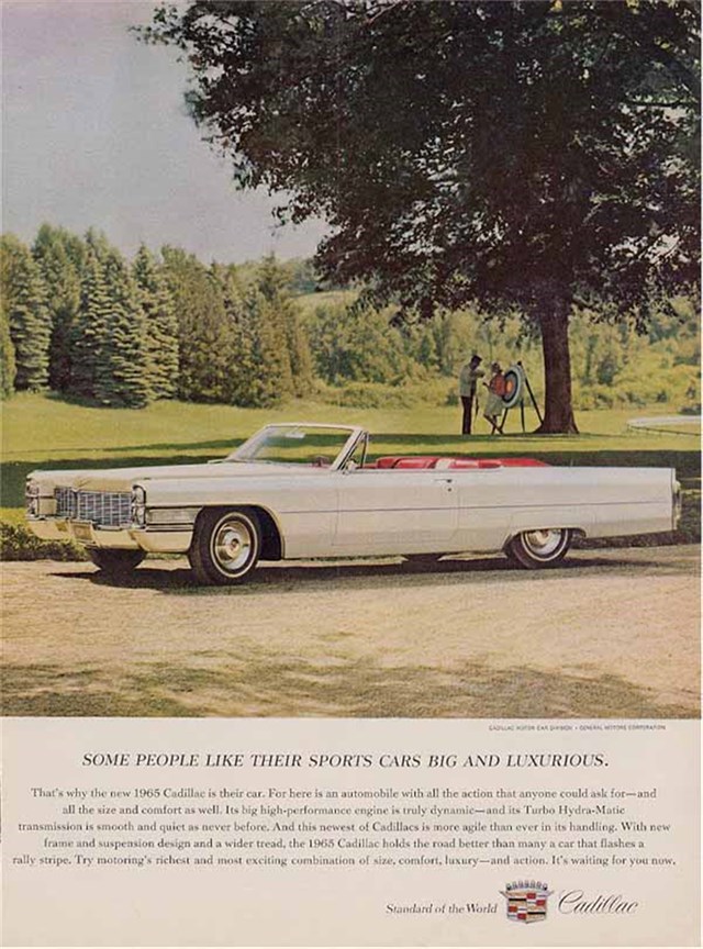 Cadillac de Ville 1965 #999 publicidad impresa