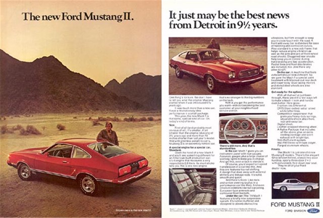 Ford Mustang 1974 #1096 publicidad impresa
