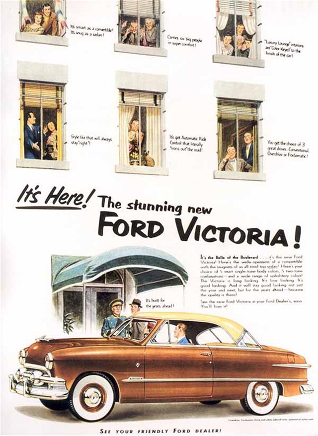 Ford Victoria 1951 #191 publicidad impresa