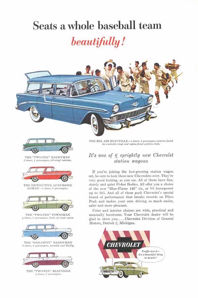 Chevrolet Bel Air 1956 #388 publicidad impresa