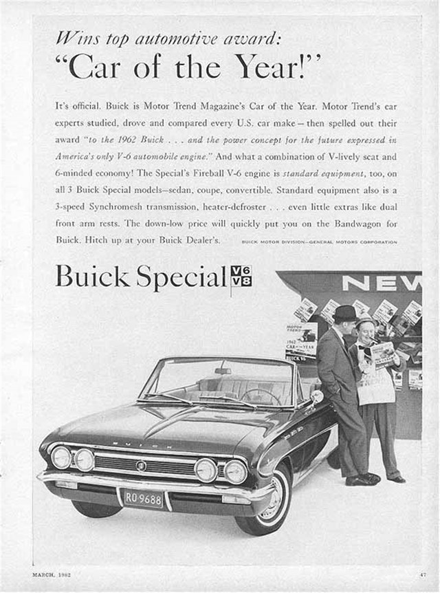 Buick Varios 1962 #600 publicidad impresa
