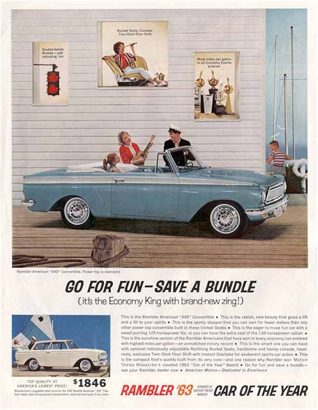Nash Rambler 1963 #700 publicidad impresa