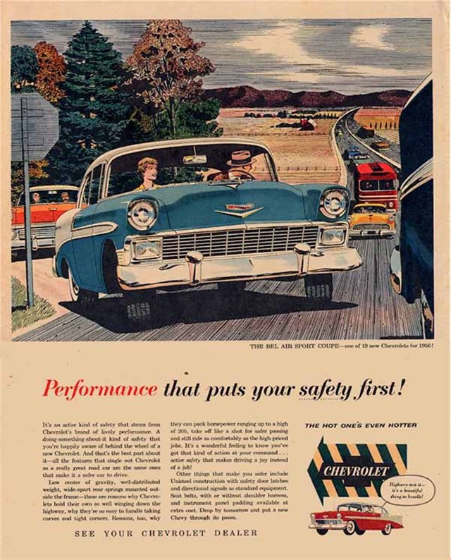 Chevrolet Bel Air 1956 #900 publicidad impresa