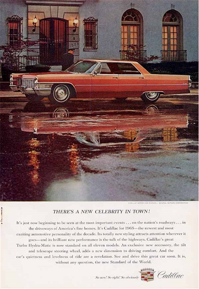 Cadillac de Ville 1965 #1000 publicidad impresa