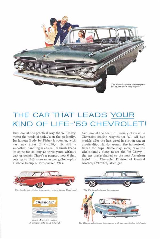 Chevrolet Nomad 1959 #489 publicidad impresa