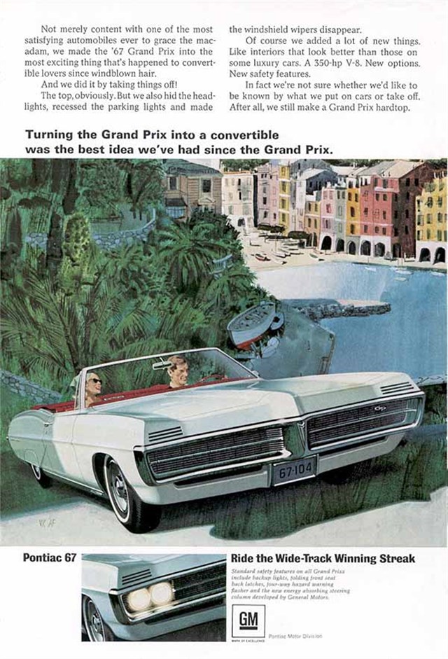 Pontiac Grand Prix 1967 #801 publicidad impresa