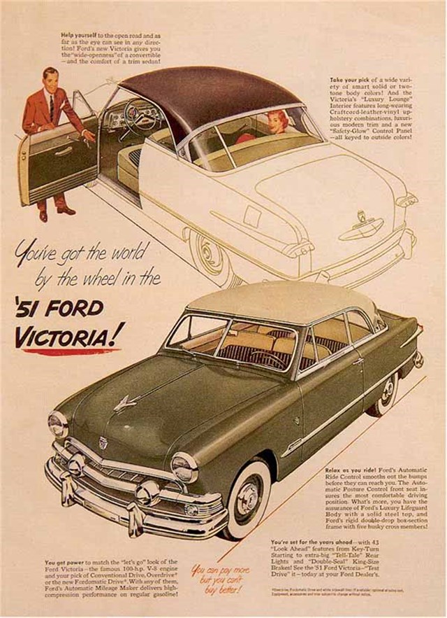 Advertising of Ford Victoria 1951 #192