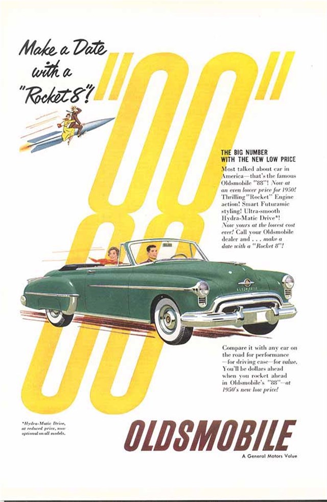 Oldsmobile Super 88 1950 #290 publicidad impresa