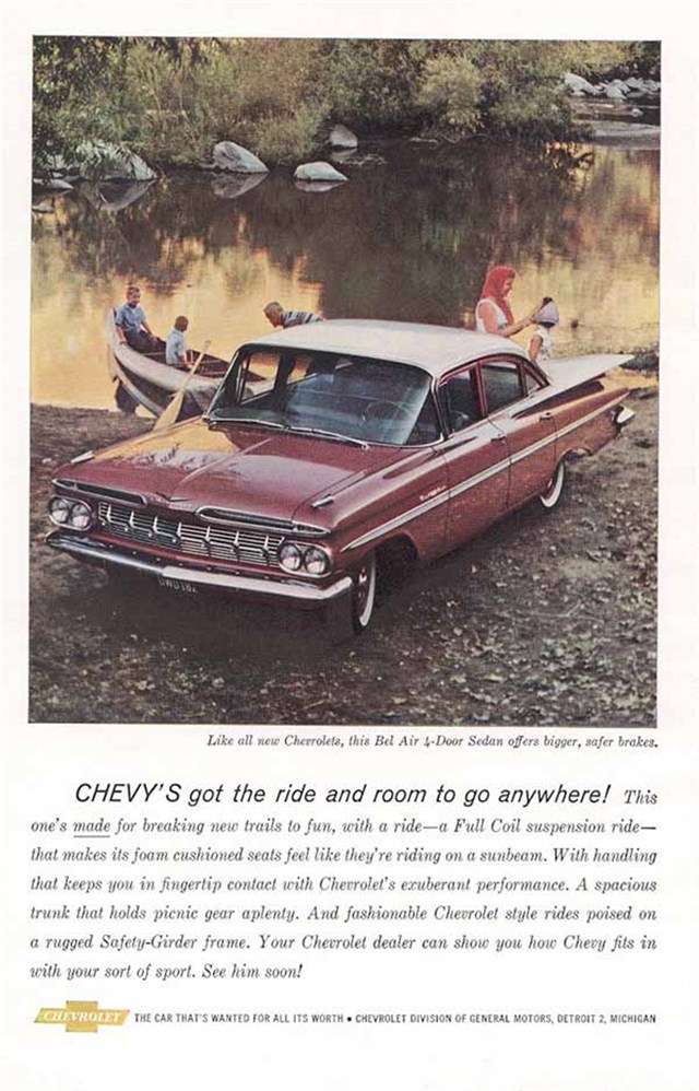 Chevrolet Bel Air 1959 #490 publicidad impresa