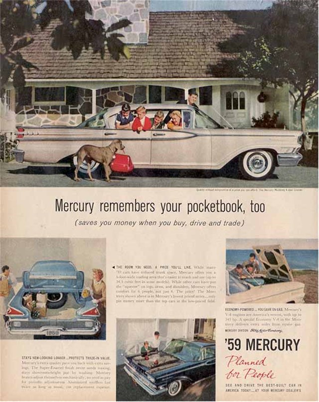 Mercury Monterey 1959 #520 publicidad impresa