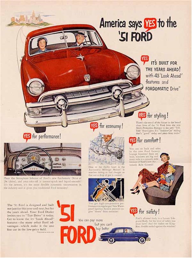 Ford Varios 1951 #193 publicidad impresa