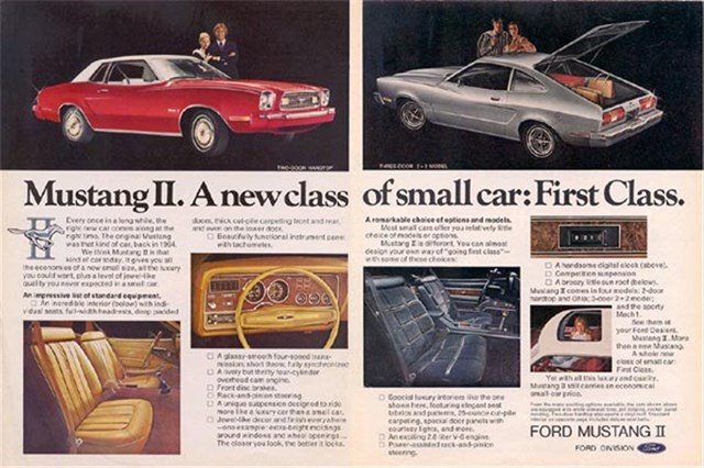 Ford Mustang 1975 #1100 publicidad impresa