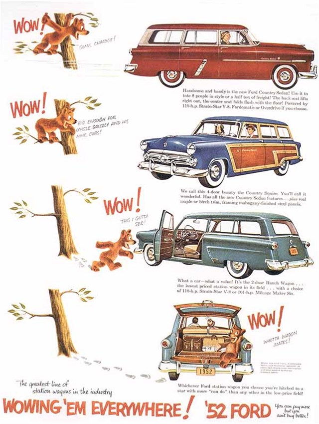 Ford Vagoneta 1952 #194 publicidad impresa