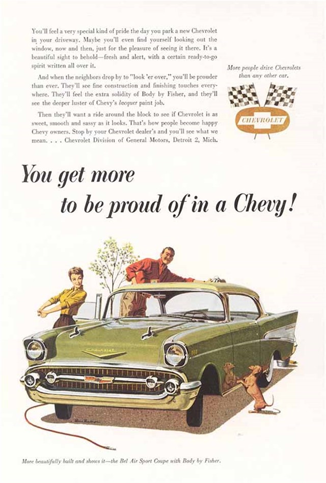 Chevrolet Bel Air 1957 #392 publicidad impresa