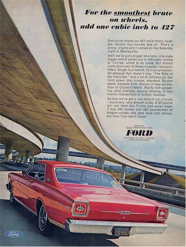 Ford Galaxie 1966 #1004 publicidad impresa