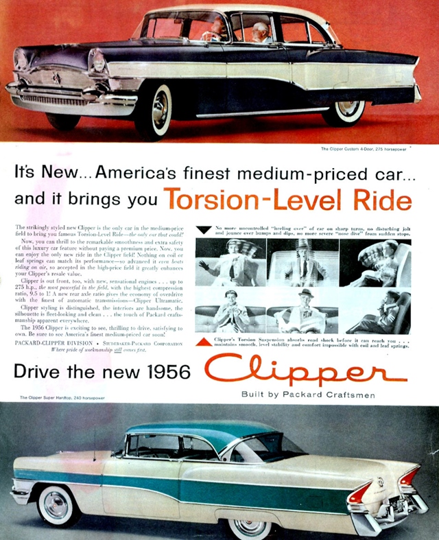 Advertising of Packard Clipper 1956 #1165