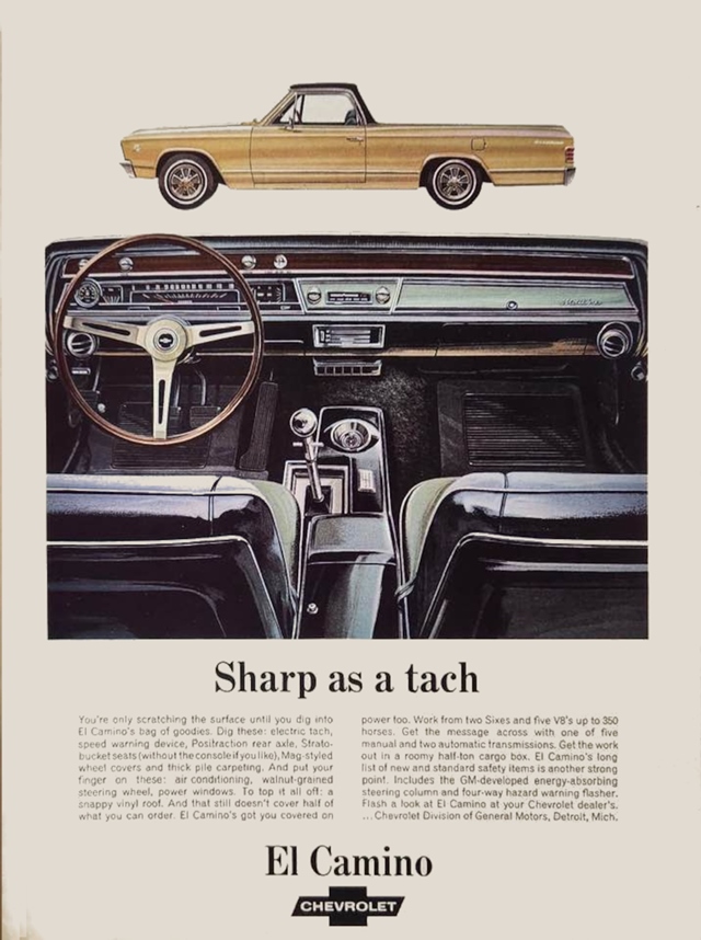 Advertising of Chevrolet El Camino 1967 #1260